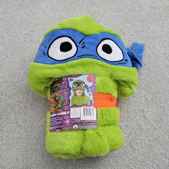 Nickelodeon Other - ✨Teenage Mutant Ninja Turtles Hooded Kids' Blanket Leonardo✨